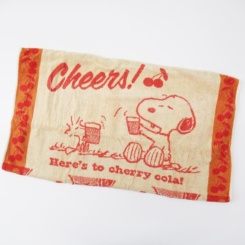 PEANUTS のびのびピローケース チェリーコーラ スヌーピー